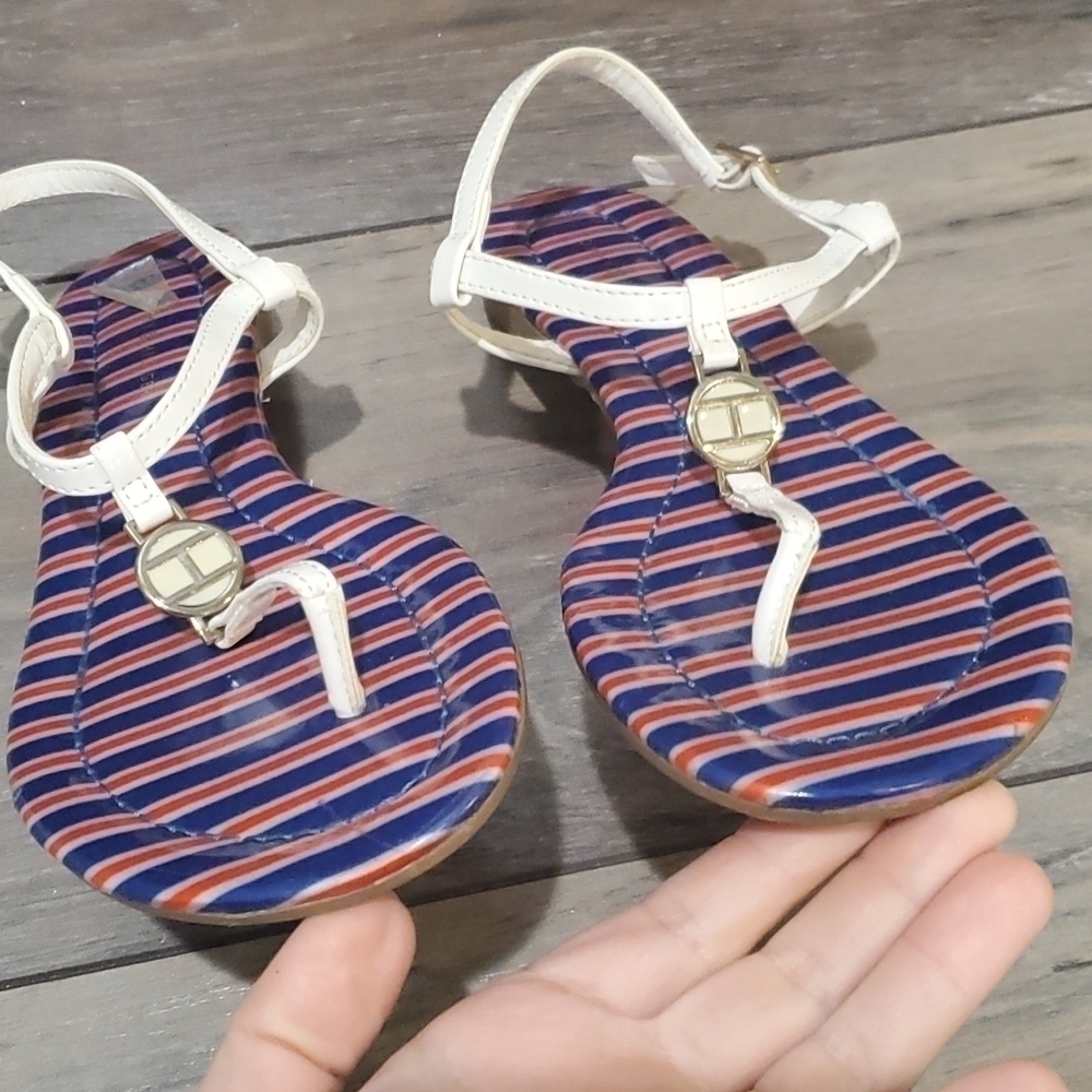 Tommy Hilfiger Women Ankle Strap Sandals shoes sz 8.5 - Picture 4 of 10